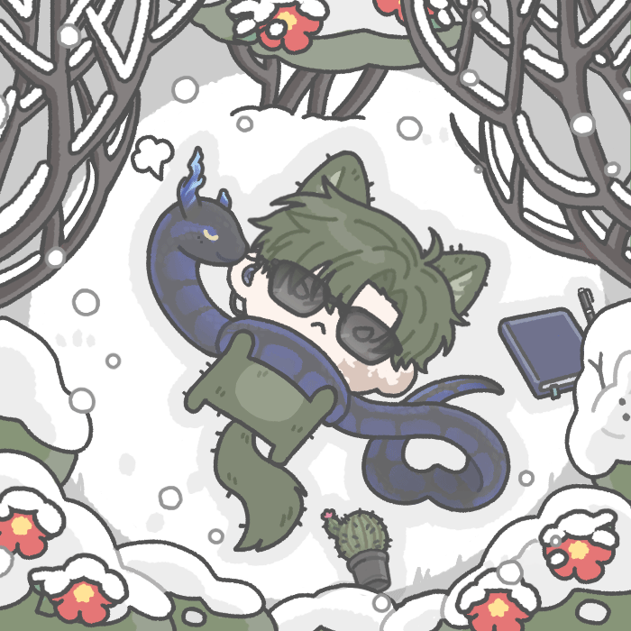 뱀에 목두르기 GIF.gif